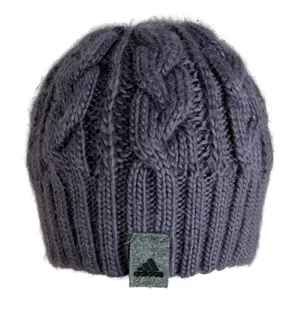 Adidas OSFM Beanie Hat Cable Knit Logo Patch Acrylic Purple‎ Gorpcore Outdoor thumbnail 1