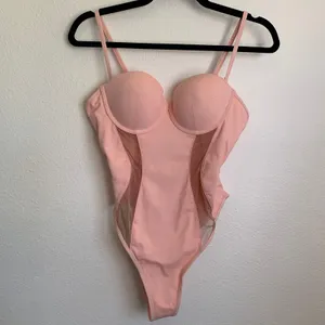 NWT House of CB Seychelles‎ Padded Swimsuit in Blush Pink thumbnail 5
