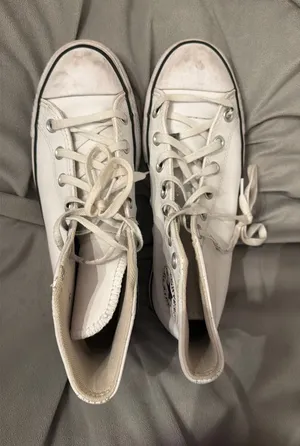 White Platform Converse High-Top thumbnail 1