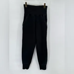 Marissa Webb SO HIGH WAISTED FRENCH TERRY SWEATPANTS IN BLACK size small‎ thumbnail 5