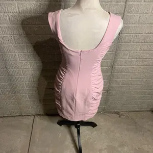 Guess Womens Pink Ruched Sleeveless Bodycon‎ Mini Dress Size 4 thumbnail 3