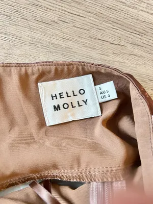 Hello Molly Gimme Whiplash Bustier Midi Dress Brown Party Cocktail Summer Size 4 thumbnail 12