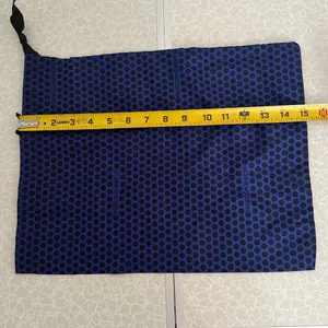 Rebecca Minkoff Blue Black Polka Dot Logo Drawstring Dust Bag‎ Handbag Pouch OS thumbnail 3
