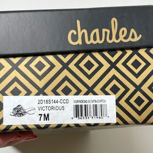 Charles by Charles David Victorious Sandals Women's Size 7M Ivory Floral Chiffon thumbnail 9