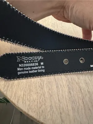 Nocona Western Belt Womens Glitter Lace Overlay Medium New thumbnail 7