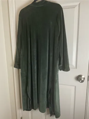 Sofia Intimates Sofia Vergara Corduroy Fleece Robe Wide Leg Pants Lounge Set M thumbnail 8