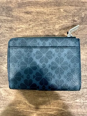 kate spade Black Floral Zip-Around Card Wallet thumbnail 2