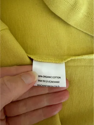 Eileen Fisher 100% Organic Cotton Tank Top Yellow Size XS Coastal Minimalist thumbnail 4