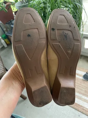ANTONIO MELANI Suede Beige Mules Women's with a small comfortable heel 7.5 thumbnail 6