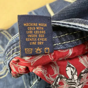Seven7 Bootcut Jeans Women's Sz12 Blue Contrast Stitch Embroidered Pockets EUC‎ thumbnail 10