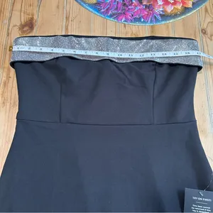NWT Lulus Unbelievable Sparkle Black Rhinestone Strapless Mini Dress thumbnail 8