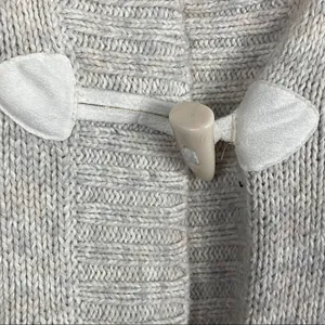 OLD NAVY Cream Knit Short Sleeves Toggle Closure Cardigan Small Neutral Boho thumbnail 8