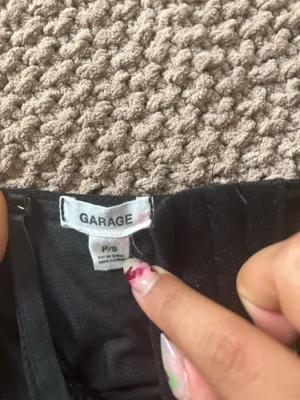 Garage Corset Top Black thumbnail 3
