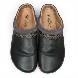 Stegmann Graz Womens Size 11 Shoes Leather Slip‎ On Comfort Clogs thumbnail 3