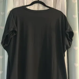 New York & Co Size M Black Cuffed T Shirt Dress thumbnail 6
