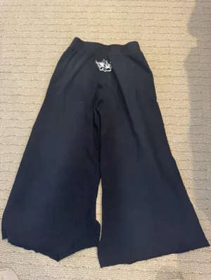 Boys Lie Till Death Do Us Part Black Wide Leg Sweatpants | XS thumbnail 5