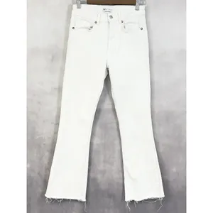 Zara Flare Jeans Womens 6 Stretch‎ Minimalist Indie Festival Clean Girl Urban thumbnail 12