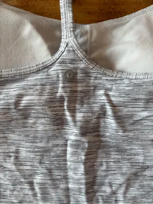 Lululemon Women’s Power Y Tank Top Space Dye Camo White Silver Spoon thumbnail 4