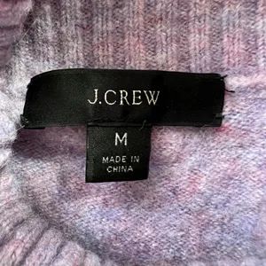 J. Crew Sweater Medium Pastel Super Soft‎ Yarn Alpaca Wool Blend Turtleneck Cozy thumbnail 6