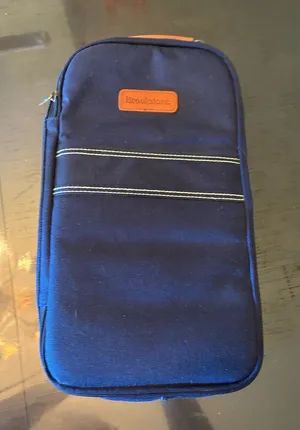 Brookstone Navy Travel Wine Organizer Pouch w Opener thumbnail 1