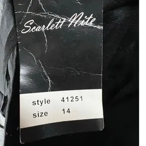 Scarlett Nite Y2K Halter Dress 14 Black Satin Tiered Ruffled Cocktail Retro HOCO thumbnail 12