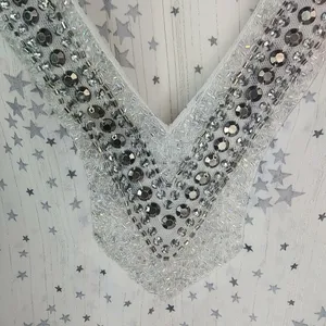Studio Y L Whimseygoth White Silver Stars Beaded Top thumbnail 8