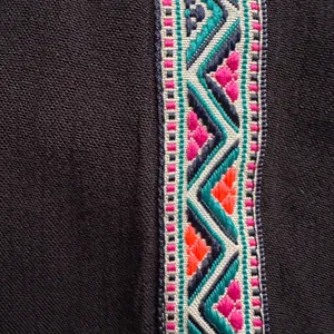 H&M Boho Coachella Tassel Tank Women’s Black‎ Geometric Trim Sz 6 thumbnail 6