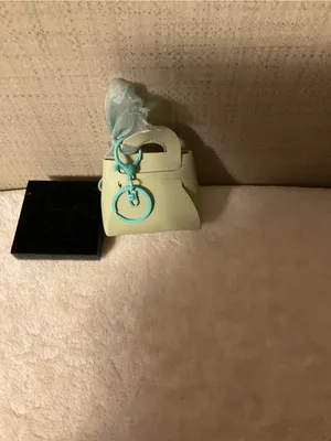 Pale Green Key & Card Holder with Light Green Ribbon Accent thumbnail 3