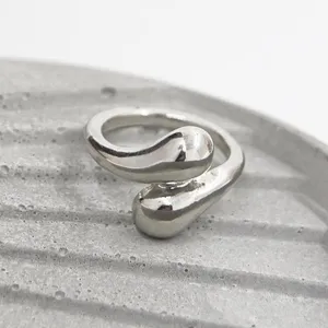 Silver Water Drop Ring Size 6 thumbnail 2