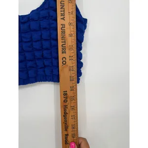 Bailey Rose Popcorn Texture Shirt & Crop Tank‎ Set Women Royal Blue S Retro Y2K thumbnail 9