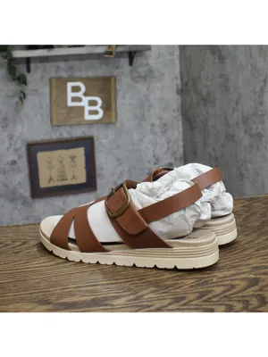 Easy Street Daydream Womens Slingback Wedge Sandals DAYDREAM Cognac Brown 9WW thumbnail 2
