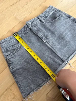 Pacsun Gray Washed Denim Skirt  thumbnail 3