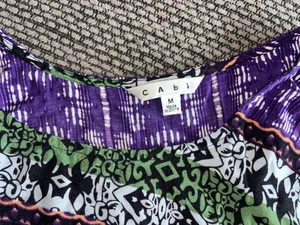 CAbi, Slvlss Multi—Color Top, Sz M thumbnail 4