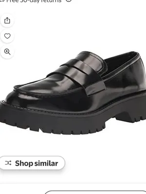 Madden Girl Heaathr Patent Lug Sole Loafers Womens Shoes Size 8 Black Platform thumbnail 7