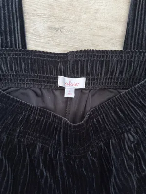 Colsie Black Ribbed Straight thumbnail 4