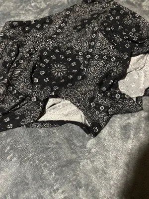 eye candy Black Paisley Skort Shorts thumbnail 4