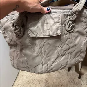 Marc Jacobs Quilted Laptop Case w/ Shoulder Strap - Taupe gray like 16x12” thumbnail 11