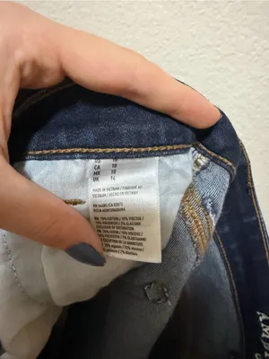 American Eagle Hi-Rise Shortie Denim Shorts Size 10 Dark Wash Stretch thumbnail 5