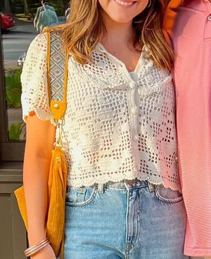 Free People Crochet Top thumbnail 1