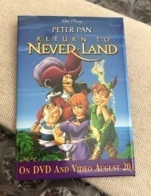 Vintage Disney Peter Pan Button Brooch thumbnail 1