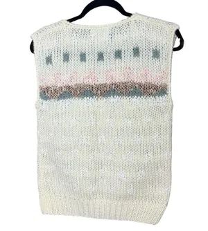 Vintage Wool Blend Sweater Vest Jamie Scott Size M thumbnail 4