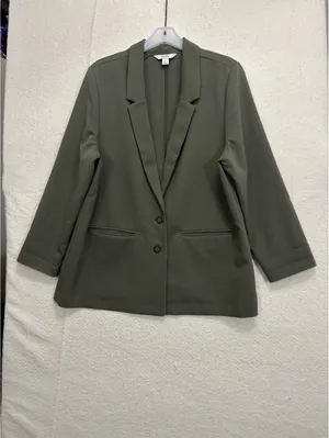 Old Navy XL Olive Green Stretch Blazer Jacket Women’s thumbnail 7