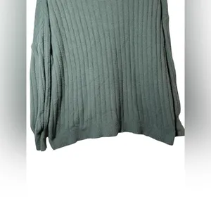 Aerie Ribbed Knit Crewneck Sweater Women’s XS Green Pullover Long Sleeve Cozy‎ thumbnail 4
