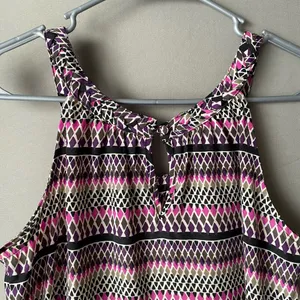 Banana Republic sz XS‎ purple halter ruffle career blouse thumbnail 7