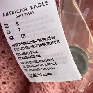 American Eagle Lightweight Open Knit Dusty Rose Long Sleeve Top/ Sweater Small thumbnail 7