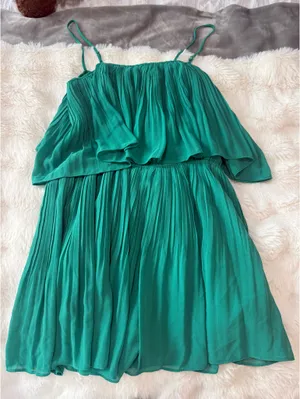 Naked Zebra Green Spaghetti Strap Romper thumbnail 3