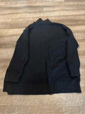 Anthropologie Black Margarita Tunic Sweater thumbnail 7