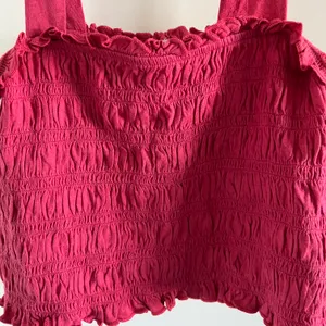 American Eagle Ruched Pink Crop Top thumbnail 2