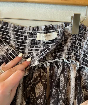 NWT A Beautiful Soul Snakeskin Skirt thumbnail 3