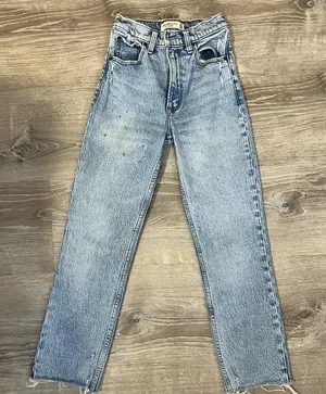 Abercrombie & Fitch Light Blue High Rise Jeans thumbnail 1